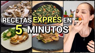 🤯 Cenas RÁPIDAS Y FÁCILES En 5 MINUTOS tu cena LISTA [upl. by Nats413]