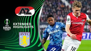 AZ Alkmaar vs Aston Villa Extended Highlights  UECL Group Stage MD 3  CBS Sports Golazo  Europe [upl. by Monique632]