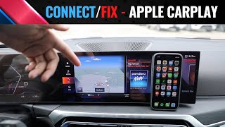 How To Connect Your iPhone to BMWs Apple CarPlay  FIX Included iDrive 8 [upl. by Amerd678]