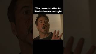 The terrorist attacks Stark’s house outright  Iron Man [upl. by Caputo662]