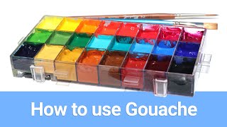 How I Use Gouache  Gouache painting tutorial [upl. by Aihsatal]