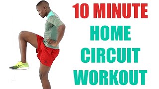 10 MINUTE HOME CIRCUIT WORKOUT Fat Burning Circuit No Equipment [upl. by Eileme59]