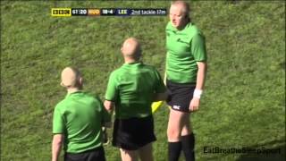 Joe Wardle Red Card Challenge Cup 5th Round Tie Huddersfield V Leeds 2013 [upl. by Adnilec]