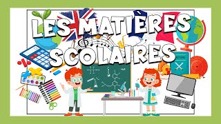 Las asignaturas escolares en francés 🧮🧪  Vocabulario [upl. by Roht]