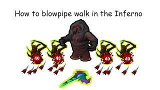 How to Blowpipe Walk at Zuk in Inferno [upl. by Azarcon]