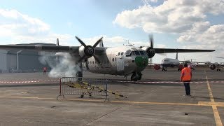 Noratlas 2501 n°105  Démarrage vol et saut des parachutistes 30092018 [upl. by Jameson]