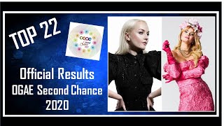 TOP 22  Official Results  OGAE Second Chance Eurovision 2020  National Final Preselections [upl. by Biddick]