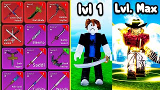 BLOX FRUITS Lvl 1  2550 Noob To Pro DARKBLADE REACHING MAX [upl. by Enailil470]