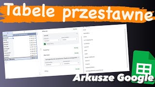 Arkusze Google odc 10 Szybko o tabelach przestawnych [upl. by Rona]