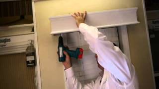 How to Install Real Wood Cornice outside mount to Your Windows  BlindsOnLinecom [upl. by Vaughan]