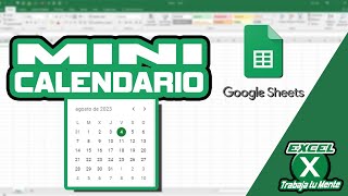 ¿Cómo Insertar un Mini Calendario en Google Sheets [upl. by Lledyl]