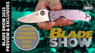 Blade Show 2023 Preview amp Exclusives  Titanium Spyderco Only 112 [upl. by Samuela]