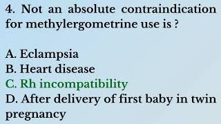 Pharma Knowledge Online Gynecology MCQs for NEET PG Part  24 [upl. by Hopfinger]