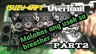 4HF1 engine overhaul malakas ang usok sa breather part2 [upl. by Dorca]