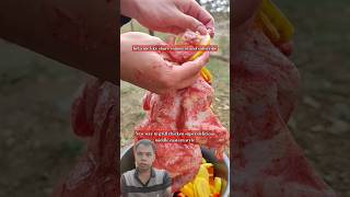 New way to grill chicken super delicious food campfirecooking campfirefood cooking chicken bbq [upl. by Loginov]