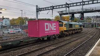 Freightliner Class 66 no 66525  Newport 4V50 23102024 [upl. by Noit799]