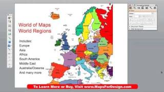 Editable PowerPoint Royalty Free Maps for Presentations • MapsForDesigncom [upl. by Happ]