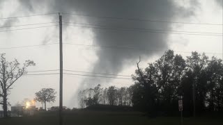 Storm chasers intercept SPOOKY TORNADO in Idabel Oklahoma [upl. by Nnylhsa152]