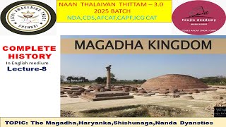 The Magadha Kingdom HaryankaShishunaga amp Nanda dyansty Lecture8 History for cdscapfndaafcat [upl. by Annert]