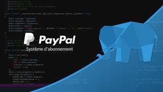 Tutoriel PHPPayPal  Paypal Paiement récurrent [upl. by Landry692]