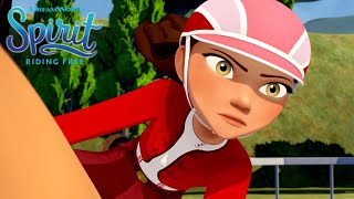 Luckys Comeback Race Win  SPIRIT RIDING FREE  Netflix [upl. by Panther]