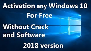 Activate Windows 10 FREE No program Permanent All Versions TUTORIAL [upl. by Nide]