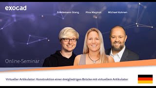 exocad DentalCAD 2020 WEBINAR  Virtueller Artikulator DE [upl. by Ailuj273]