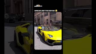 Guy on the right has good aero 😂 carcommunity lamborghini supercar [upl. by Adiell]