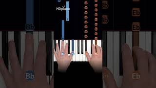 EASIEST piano song of the year 4 notes shorts pianotutorial [upl. by Biel]