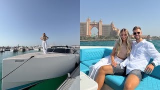 Boat day in Dubai  Drinks Oysters Swimming amp nightlife [upl. by Brittan]