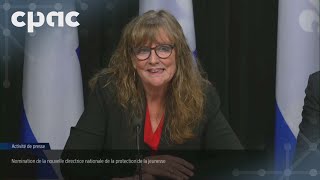 Le ministre Lionel Carmant présente la nouvelle directrice de la DPJ – 31 octobre 2024 [upl. by Averyl790]