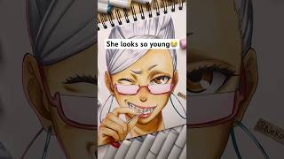 DRAW GRANDMA FROM DANDADAN shorts drawing easydrawing [upl. by Cirek331]