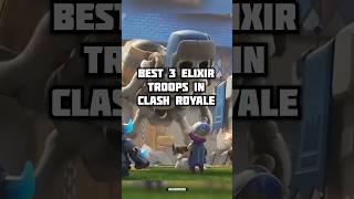 Best 3 Elixir Cards In Clash Roayle clashroyale shorts [upl. by Akeinahs]