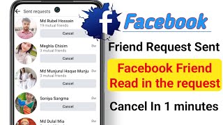 How To See Sent Friend Requests On Facebook 2024 cancel in 1 minutes [upl. by Latsyrc]