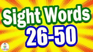 Fry SIGHT WORDS for Kids 2650 Easy Sight Words for Toddlers [upl. by Delisle830]