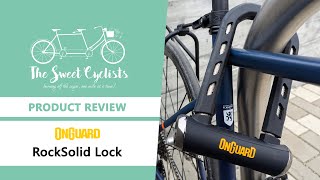 OnGuard RockSolid 8590 AngleGrinder Resistant Bike Lock Review  feat Diamond Coating  Light [upl. by Elata440]