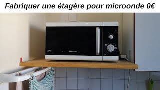 Comment accrocher le four à microonde au mur Fabriquer une étagère en matériaux de récupe [upl. by Weinrich422]