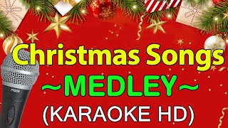 Best Christmas Songs Medley  KARAOKE HD [upl. by Earesed]