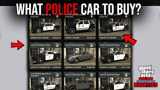 GTA Online POLICE CARS Comparison  Unlock Trade Prices [upl. by Adkins]