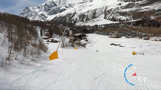 Skiing from Zermatt Switzerland to Cervinia Italy 22 [upl. by Regni771]