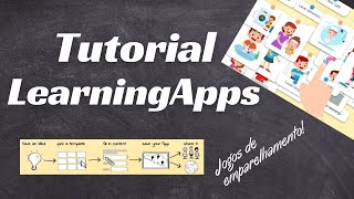 Tutorial  Jogos de emparelhamento  LearningApps [upl. by Arliene]