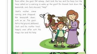 Beginner Reading Jack And the Beanstalk Fable Stories Grade 2 [upl. by Epolulot772]