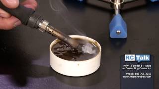 How To Solder An RC Plug AMain Hobbies RC Talk [upl. by Arramahs]