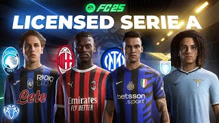 Licensed Serie A Teams For FC 25  Milan Inter Atalanta Lazio  TU4 [upl. by Maria109]