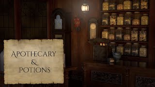 Apothecary and Potions Shop Ambience and Music apothecary ambience amp Dark Fantasy Academia music [upl. by Eleon489]