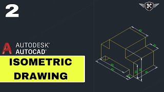 Autocad Isometric Drawing 02  AutoCAD tutorial for beginners akd autocad design [upl. by Merc813]