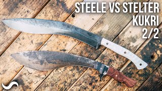 MAKING A KUKRI Part 2 of 2 STEELE VS STELTER [upl. by Oeflein]