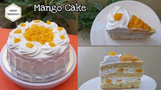 The Best Mango Cake4 ingridients lang ng Sponge CakeBahay Panaderia [upl. by Jean-Claude939]