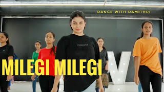 Milegi Milegi  Dance with Damithri Dance Class  IDW  Malabe  Simple Choreography by damithri [upl. by Akiret893]