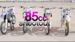 Motocross Actions 2014 85cc Shootout [upl. by Suvart]